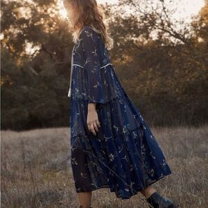 Christy Dawn Paloma Dress in midnight floral, size xs